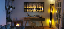 Load image into Gallery viewer, Light Wall art decor sunset view lake 3D led light remote