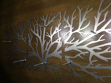 Load image into Gallery viewer, Metal Wall Art Decor 3D Sculpture 3 Piece Tree Brunch Modern Fireplace